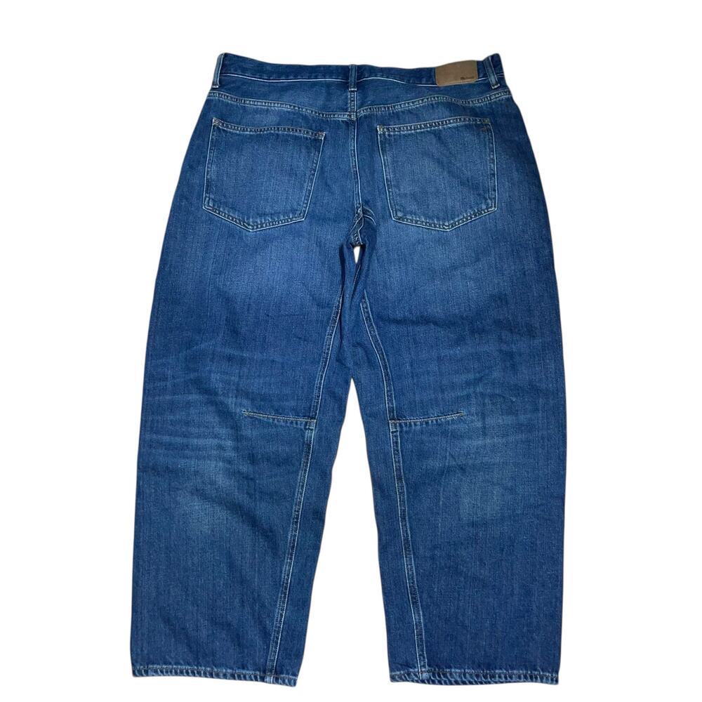 Madewell Medium Wash High-Rise Cropped Wide-Leg Jeans - Picture 4 of 11